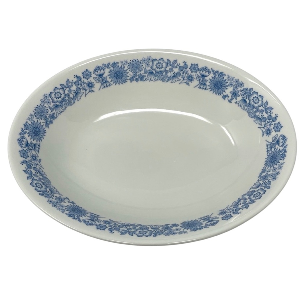 Royal Doulton Cranbourne Oval Vegetable Bowl Blue Flowers Fine China